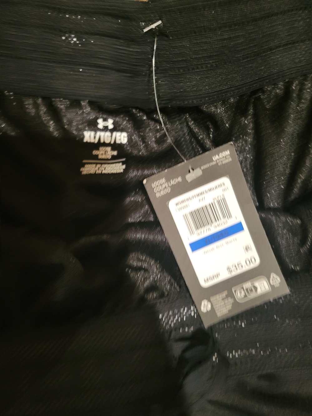Under Armour Women's Black Mesh Running Shorts - Picture 6 of 13